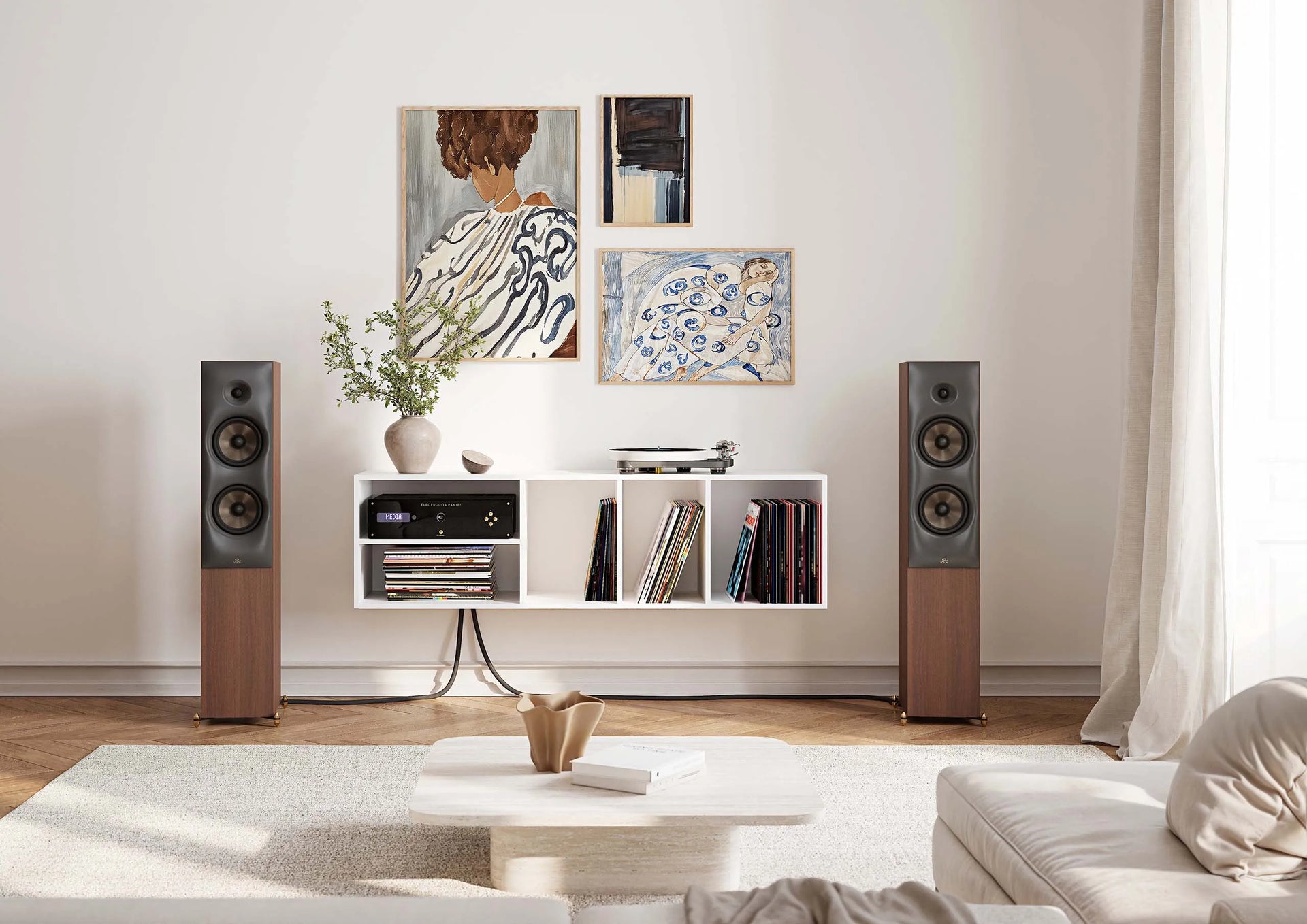 Revival Audio Sprint 4 | Bocinas de Torre HiFi de Diseño Francés | Dinamismo, Estilo y Sonido Grande | JMI Audio