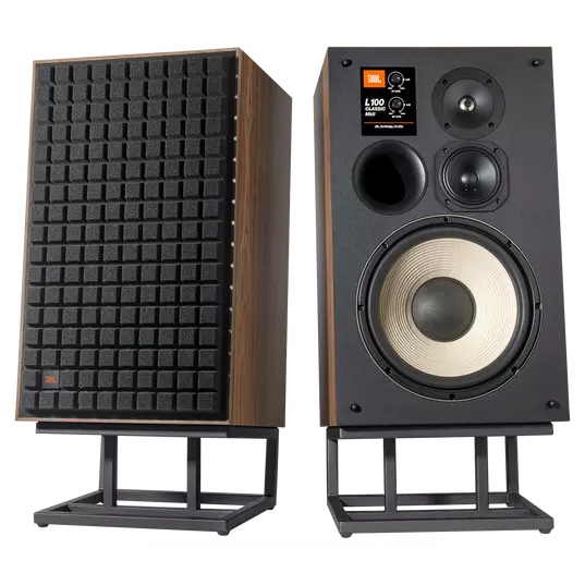JBL L100 Classic MkII | Bocinas de Repisa 3 Vías con Diseño Vintage y Tecnología Moderna | Ícono del HiFi Rediseñado | JMI Audio