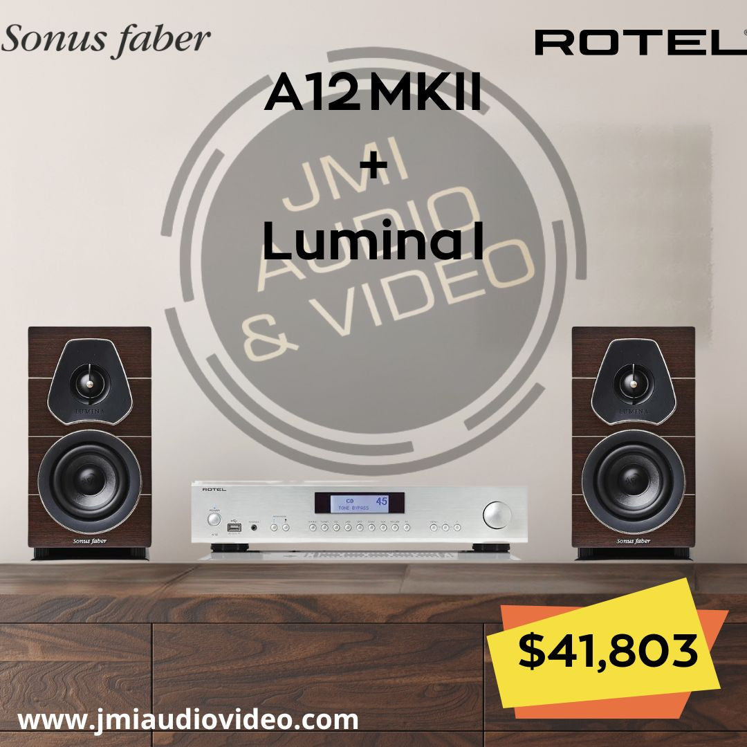A12 MKII Amplificador integrado Rotel + Lumina I Par de Bocinas | Sonus Faber
