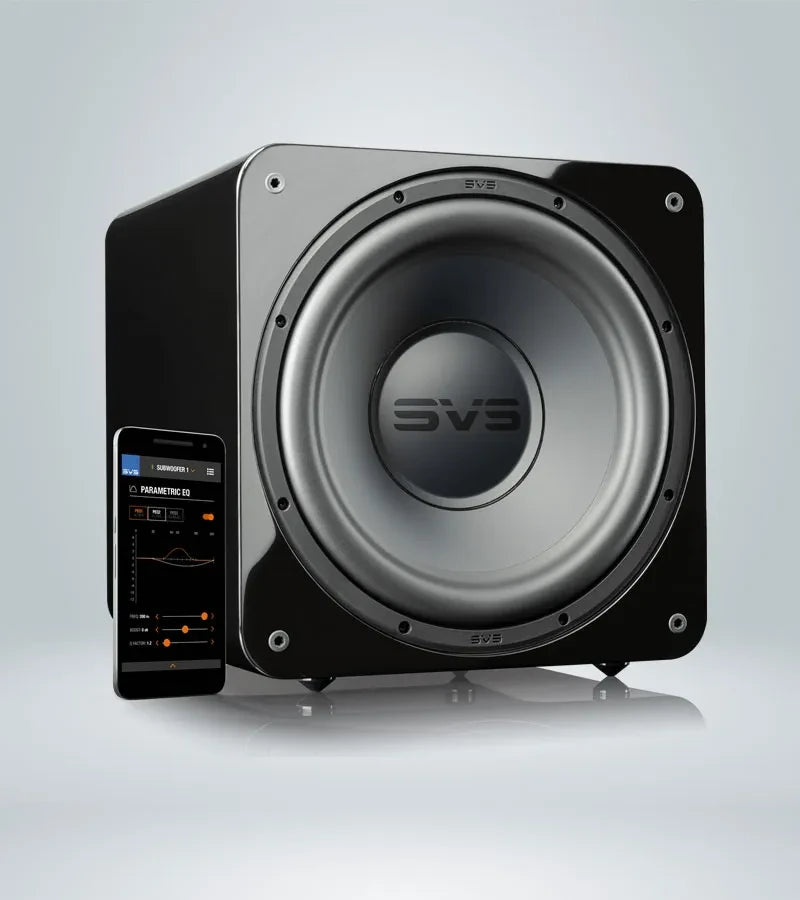 SVS SB‑2000 | Subwoofer Sellado 12″ con 500 W RMS y DSP Preciso | Potencia Compacta, Rendimiento Superior | JMI Audio