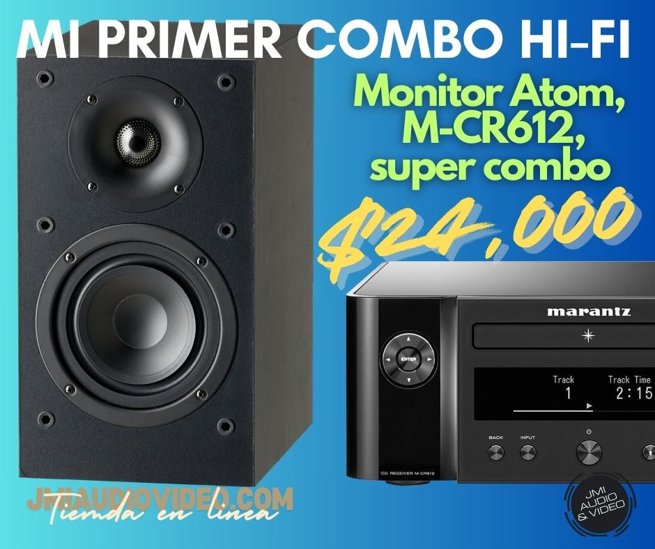 Combo HI-FI Monitor SE Atom Paradigm + Marantz M-CR612 Amplificador estéreo