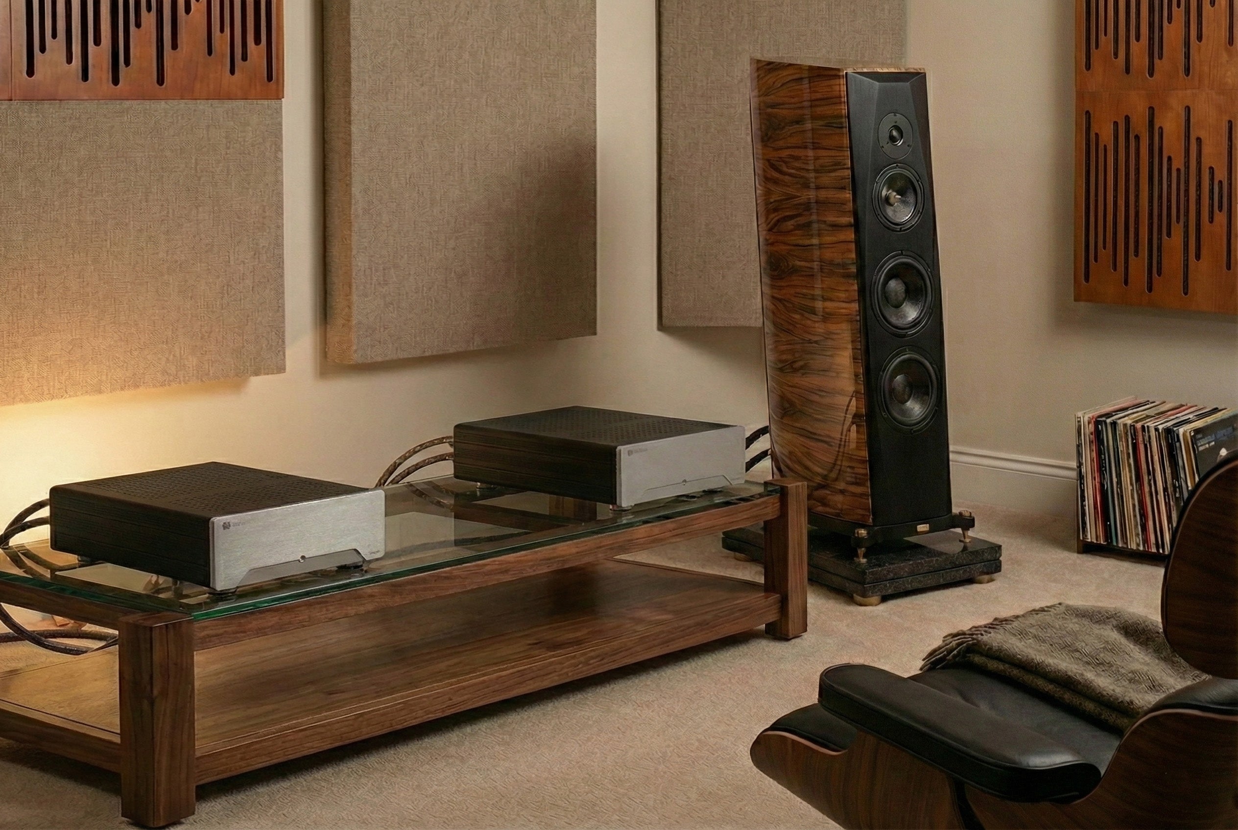 Amplificador monoblock ideal para equipos hifi marca Distrito Hi-Fi