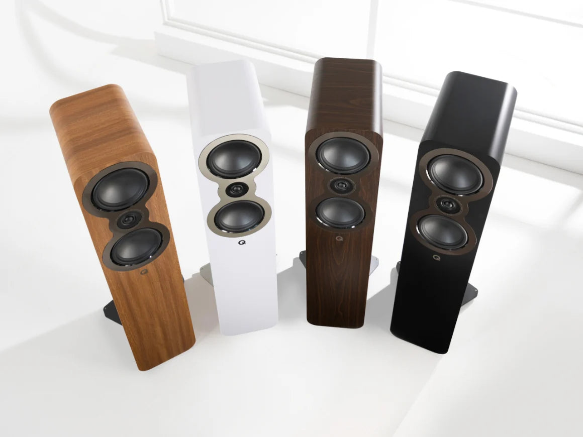 Q Acoustics 3050c Bocinas de Piso HiFi de 2 Vías | Potencia, Fidelidad y Estilo para Verdaderos Amantes del Audio | JMI Audio