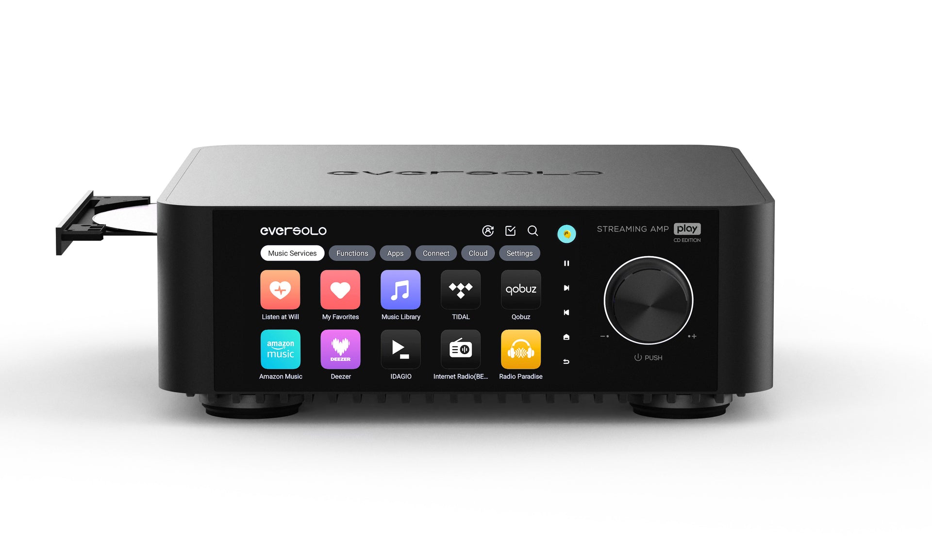Eversolo Play CD Edition Streaming Amplifier | Amplificador con streaming y CD | Más practicidad, más control y una solución todo en uno para disfrutar música de verdad
