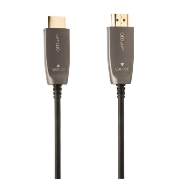 QED Performance Optical HDMI LSZH | Cable HDMI óptico activo | 8K, 48 Gb/s y largo alcance real para instalaciones profesionales