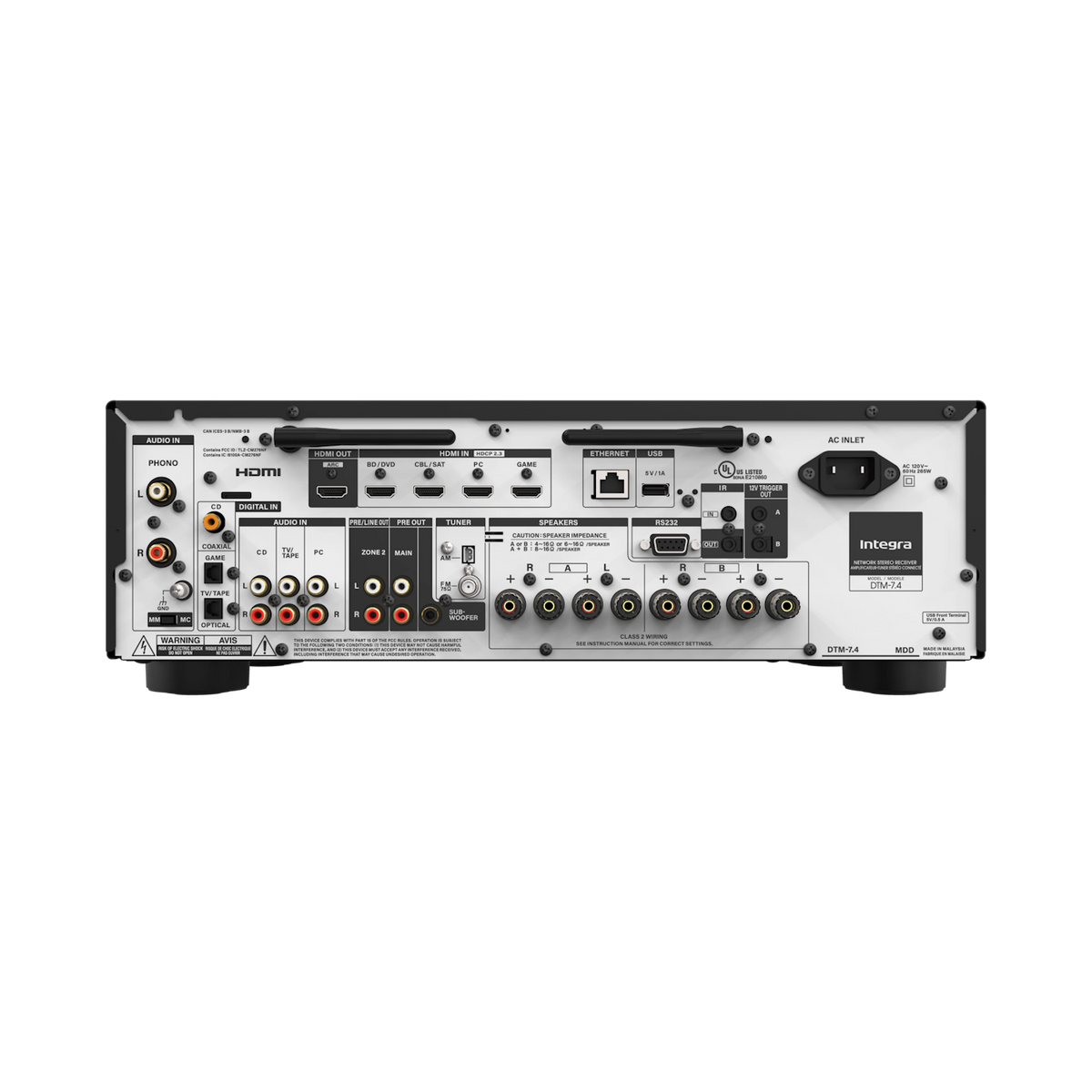 🎵 Integra DTM-7.4 | Receptor Estéreo Hi-Fi Clase G 110 W con HDMI 8K, Roon Ready y Phono MM/MC | JMI Audio