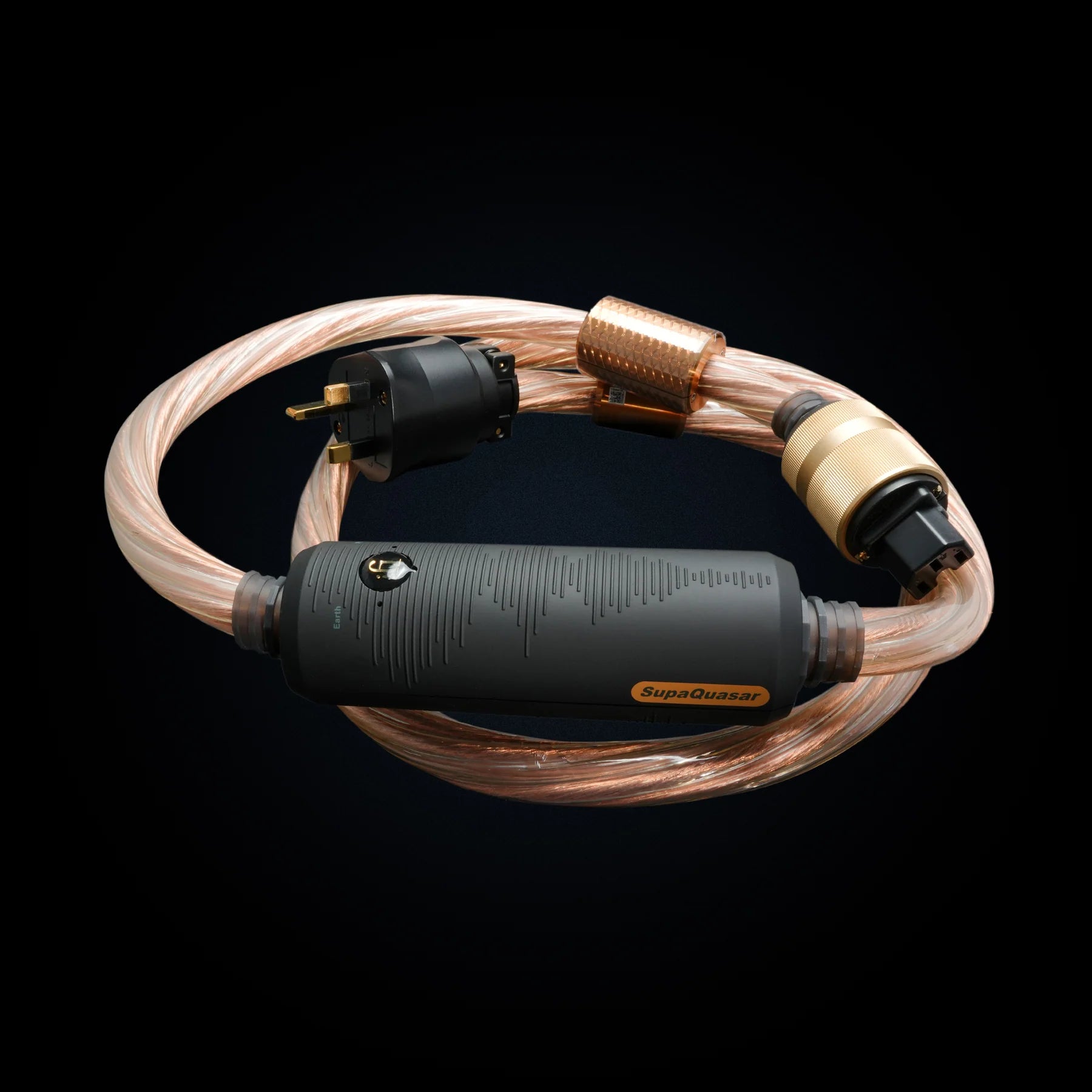 ⚡ Silent Power SupaQuasar | Cable de corriente audiófilo con geometría de cancelación activa, blindaje total y cobre plateado OFHC | JMI Audio