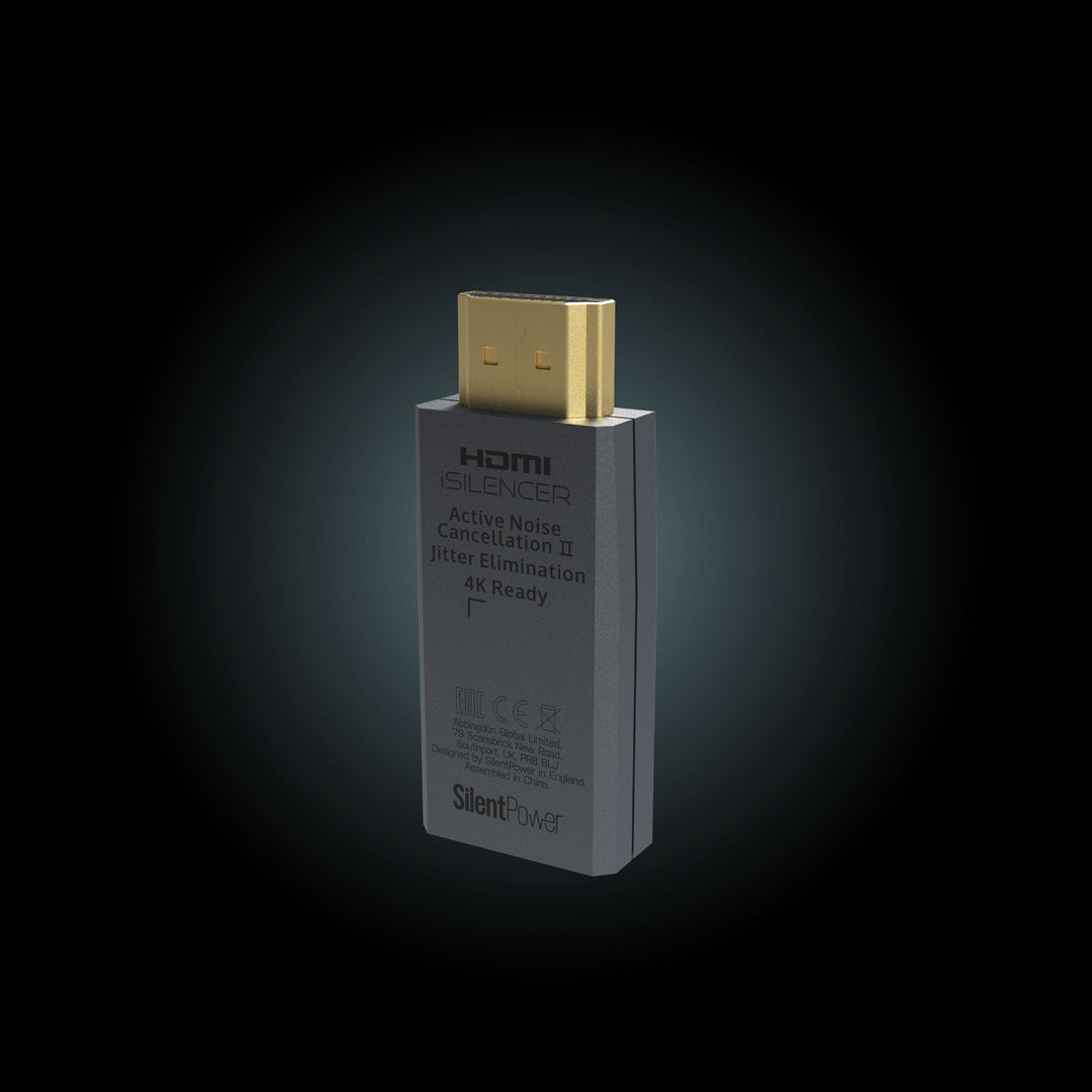 🖥️ Silent Power HDMI iSilencer 2 | Condicionador HDMI con ANC, eliminación de jitter y protección contra picos | JMI Audio