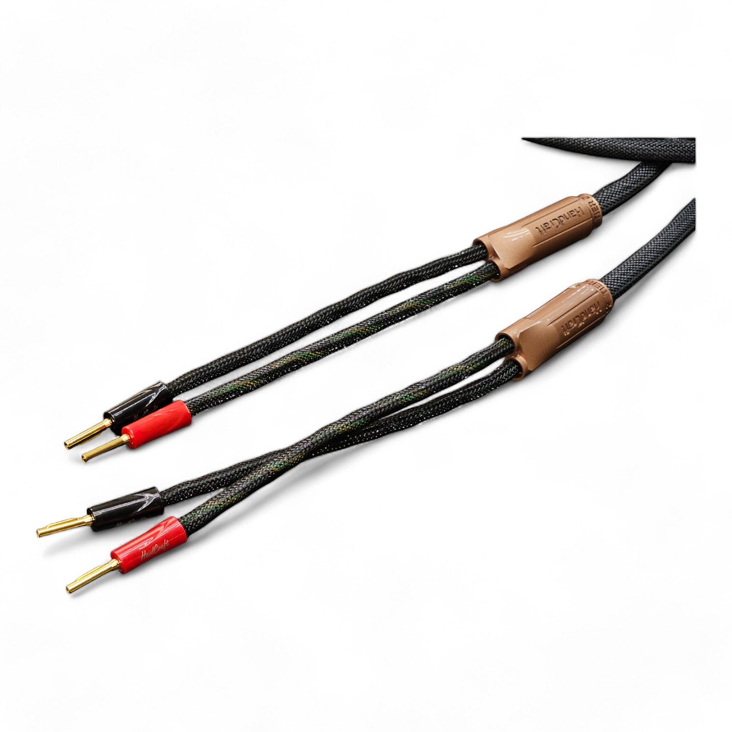 Tier 2 Par de cables para bocina con conectores Ban-Ban | Handcraft cable
