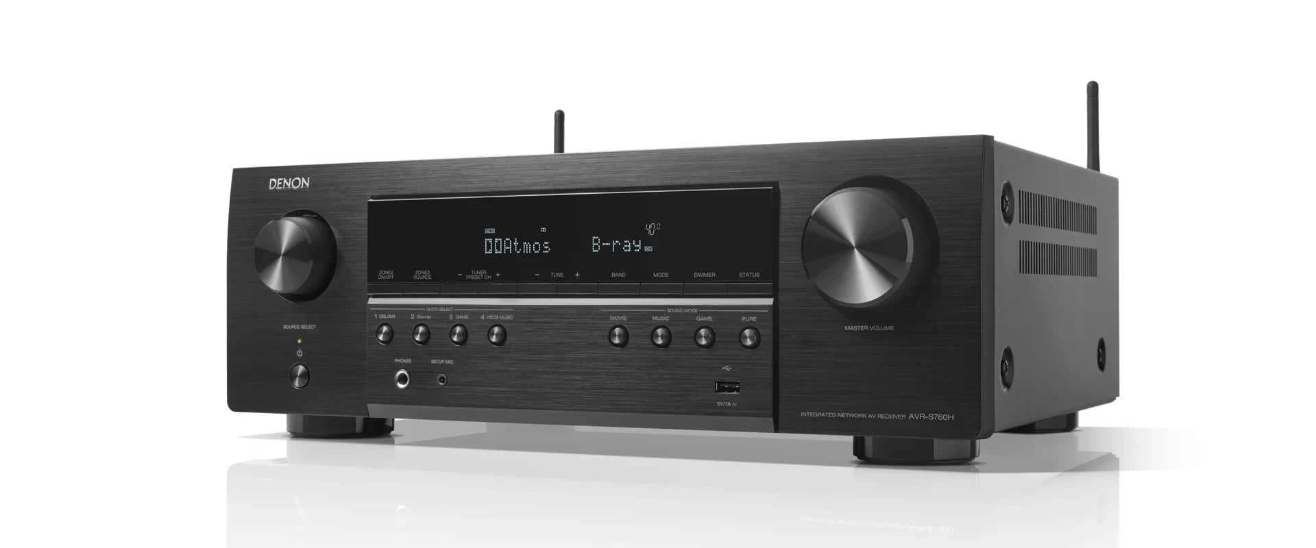 AVR-S760H Receptor AV de 7.2 canales 8K con control de voz y HEOS | DENON