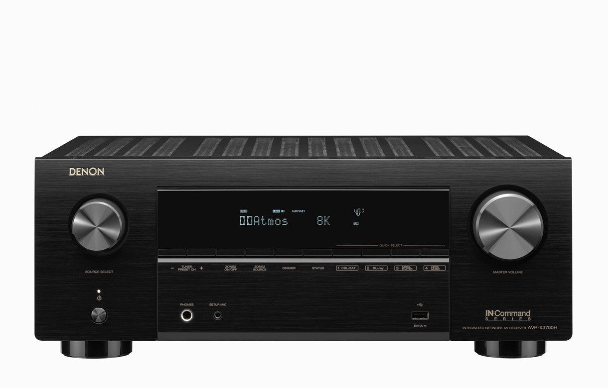 AVR-X3700H Receptor AV 8K de 9.2 Canales con 105W por Canal | Denon