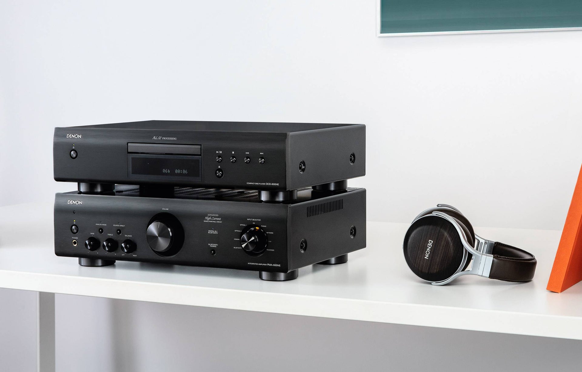 DCD-600NE Reproductor de CD con salida RCA u Optica | DENON