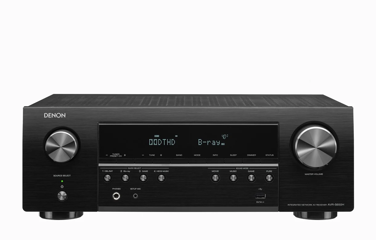 AVR-S650H Receptor AV de 5.2 Canales,HDMI 4K ultra,Heos y control de voz | Denon