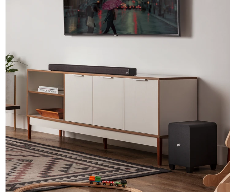 Signa S4 Barra de sonido True Dolby Atmos con subwoofer inalámbrico | POLK AUDIO