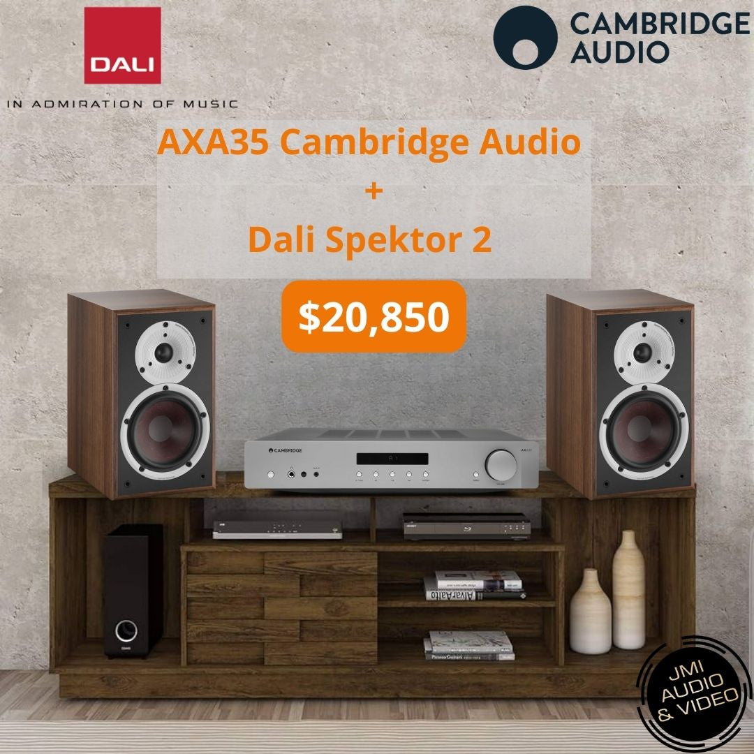 Spektor 2 Par de bocinas Dali + AXA35 Amplificador integrado | Cambridge Audio