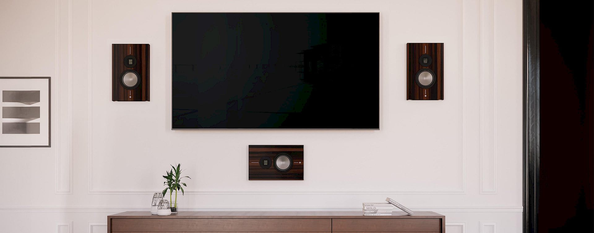 Monitor Audio Gold On‑Wall 6G | Bocina de Pared 2 Vías con Tweeter MPD III y Woofer 6″ HDT C‑CAM | Sonido de Cine en Pared | JMI Audio