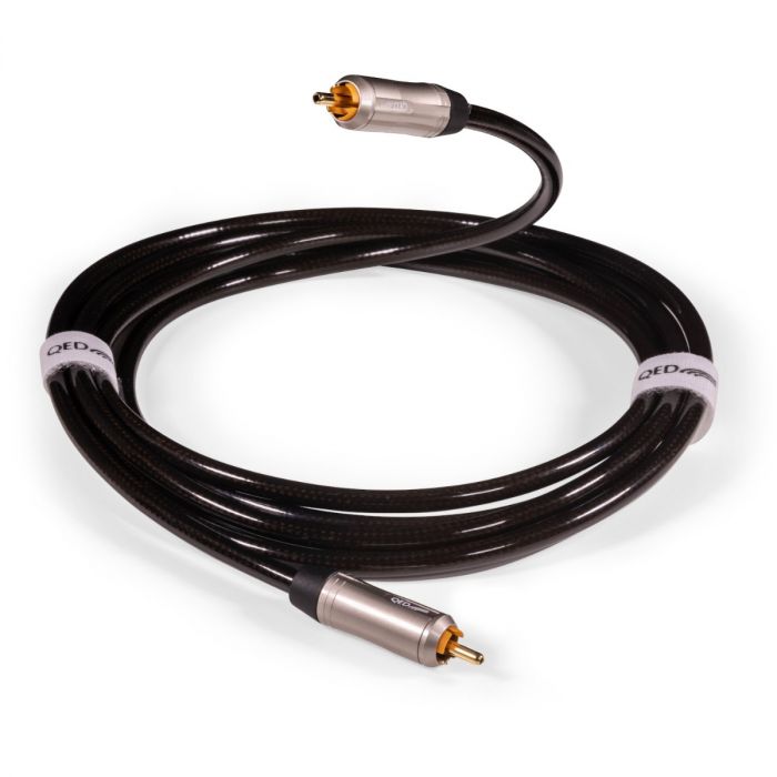 QED Reference Subwoofer 40 | Cable RCA para subwoofer | Graves más limpios, mejor ritmo y una conexión seria para integrar tu subwoofer como debe ser