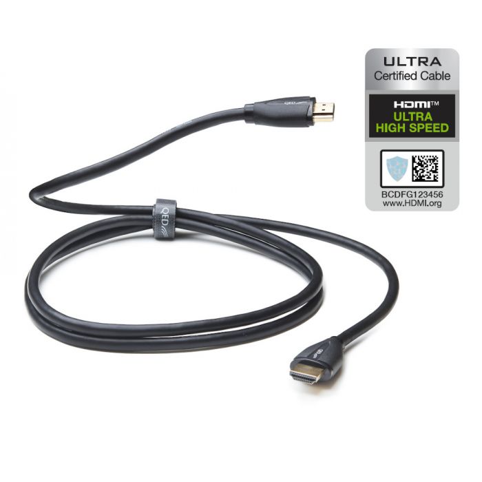 QED Performance Ultra High Speed HDMI | Cable HDMI de alto desempeño | 8K, 4K a 120 Hz y una conexión seria para cine, gaming y audio de alto nivel
