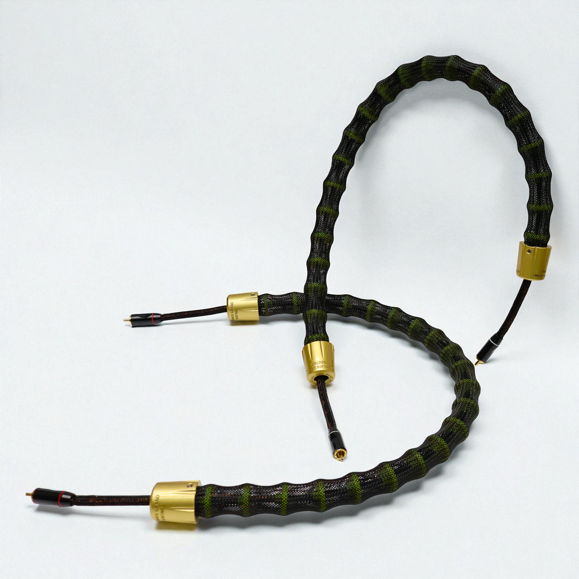 Handcraft RCA Grand Sentinel | Par de cables RCA de línea alta | Más resolución, más musicalidad y una interconexión analógica para sistemas serios | JMI Audio